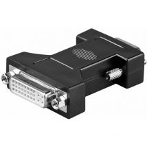 Microconnect - monbg - Kabeladapter (HD15, dvi-i 24+5Pin, Schwarz, Stecker/Buchse)