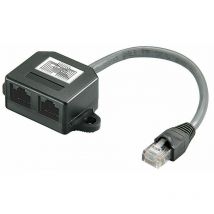 MPK418 - RJ45 - RJ45 - Male connector / Female connector - 0,15 m - Noir - Microconnect