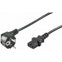 Microconnect PE010405 - Cavo (0,5 m, connettore maschio/femmina, accoppiatore C13, CEE7/7, nero)