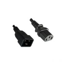 Microconnect - PE030605 cable de transmission Black 0.5 m C13 coupler C20 coupler