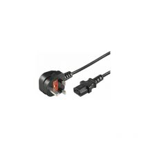 ITB - Microconnect PE090420 - Câble (2 m, connecteur mâle/connecteur femelle, bs 1363, coupleur C13, noir)