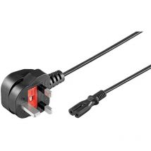 PE090730 cable de transmisión Negro 3 m C7 acoplador - Microconnect