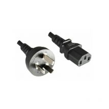 Microconnect PE150418 - Kabel (1,8 m, Stecker / Buchse, Typ i Stecker, C13-Kupplung, Schwarz)