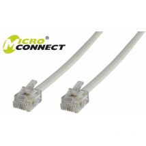 RJ12/RJ12 2 m 2 m Blanco Cable telefónico - Microconnect