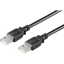 Microconnect - USB2.0 - m/m - 0.5m - 0,5 m - usb a - usb a - 2.0 - Male connector / Male connector - Noir (USBAA05B)