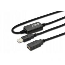 USB2.0AAF05A - 0,5 m - usb a - usb a - 2.0 - Male connector / Female connector - Noir - Microconnect