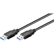 USB3.0 - m/m - 1m - 1 m - usb a - usb a - 3.2 Gen 1 (3.1 Gen 1) - Male connector / Male connector - Noir (USB3.0AA1B) - Microconnect