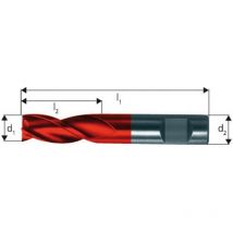 Guhring - Microfraise extra courte, 3 dents, 45°, en carbure monobloc, Fire, ø d1 - h10 : 3,00 mm, Long. totale l1 45 mm, Long. coupe l2 6 mm