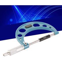 Micromètre Extérieur en Acier Inoxydable Jauge D'épaisseur de Micromètre Extérieur de Haute Précision avec clé 0,01 Mm Outil Micromètre Externe pour