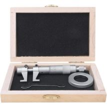 Sunxury - Micromètre intérieur 25-50 mm/50-75 mm, outil de mesure de micromètre en acier inoxydable avec tête en alliage pour Réglage Fin de Divers