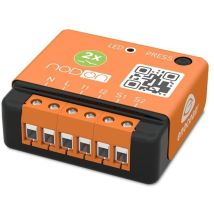 Nodon Sin-2-2-01 - Micromodule Éclairage Double On/off Enocean - Actionneur Commutateur Avec Entrées Pour Boutons