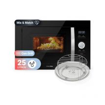 Universalblue - Microondas Negro Integrable con Grill 25L