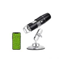Microscope numérique usb, endoscope portable WiFi 50X-1000X avec 8 led hd et support en métal