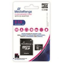 Mediarange - MicroSD-Card Class 10, 8 gb