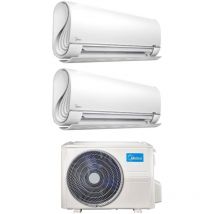 Midea Aire Acondicionado Dual Split Inverter BreezeleSS+ 9+12 con M2OG-14HFN8-Q R-32 Wi-Fi Integrado 9000+12000 - Nuevo