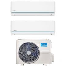 Dual Split Inverter-Klimagerät Serie evolution 9+12 mit M2OD-18HFN8-Q R-32 Wi-Fi Optional 9000+12000 - Midea