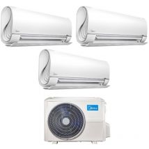 Trial Split Inverter Aire Acondicionado Serie BreezeleSS+ 9+9+9 con M3OF-21HFN8-Q R-32 Wi-Fi Integrado 9000+9000 - Nuevo - Midea