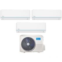 midea trial split inverter climatiseur série evolution 9+9+12 avec m3of-27hfn8-q r-32 wi-fi en option 9000+9000+12000