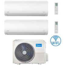 Midea Xtreme Wifi R32 Dual Split Klimaanlage 12000 + 12000 BTU mit EU. Wechselrichter M3OA-27HFN8-Q Klasse A++/A+