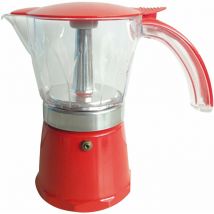 Midland - Cafetière italienne rouge incasa