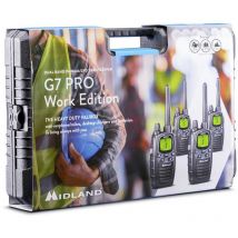 Midland - G7 Pro 4x set, PMR446 2x charger, 4x MA24-L headset C1090.19 Talkie-walkie pmr jeu de 4 W182682