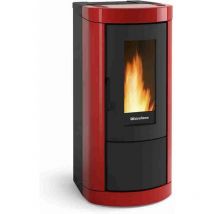 La Nordica Extraflame - Stufa a pellet color bordeaux da 8kw - miettaevobordeaux - nordica extraflame