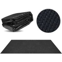 Pool Solarfolie 549 x 274 cm Deluxe rechteckig 180 my schwarz 12 mm Luftblasen - Miganeo