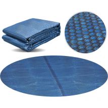 Pool Solarfolie ø 457 cm rund schwarz/blau - Miganeo