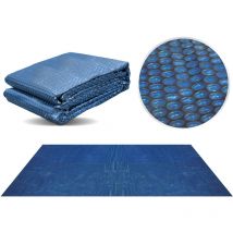 Pool Solarfolie 800 x 500 cm rechteckig schwarz/blau 180 my - Miganeo