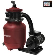 Sandfilteranlage Dynamic 7000 Speed Clean weinrot 6,3 m³/h Leistung - Miganeo