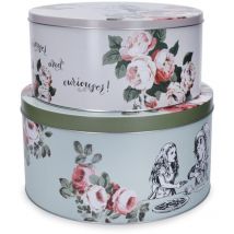 Mikasa and der v&a alice in wonderland cake Dosen, set von 2