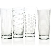 Creative Tops Cheers Glasbecher de Glas, Set de 4, Multi-Color - Mikasa