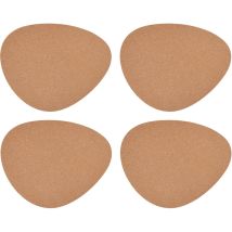 Mikasa - Tovagliette De Sughero A Forma Di Ciottolo, Set De 4 Tovagliette Da Pranzo, 38cm X 30cm, Protezioni Da Tavolo De