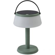 Lindby LED-Solar-Tischleuchte Mikkel – Dimmbar – Grün – IP44 – Akku 3,7V 2000mAh – Ideal für Terrasse, Garten, Balkon
