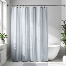 Tendance - Mikrofaser-duschvorhang 180x200cm- hellgrau