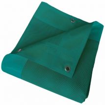Mikroperforierte Plane 3x3 m Grün - 5 Jahre Garantie Tecplast MP460MU - Durchlässige PVC-Plane - Made in France