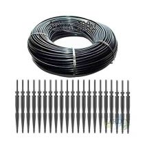 Microtube 3x5mm 200 Meter + 50 Pfähle Tropfbewässerung 2,6 l/h