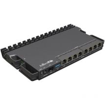 Mikrotik - Routeur RB5009UPr+S+IN Nombre total de ports Ethernet : 9 Architecture : arm 64 bits Cœur de processeur : 4