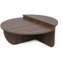 MILA - Table basse modulable couleur noyer