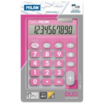 Duo-Rechner-Blister, 10-stellig, pink, große Tasten Mailand