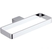 Hudson Reed - Milano Arvo – Modern Wall Mounted Square Ring Bathroom Towel Holder - Chrome