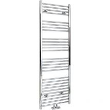 Milano - Neva - Modern Chrome Central Connection Heated Towel Rail Radiator - 1600mm x 500mm