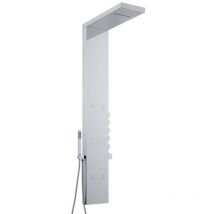 Milano Tahuata - Modern Thermostatic Outdoor Shower Tower Panel with Rainfall Shower Head&44 Body Jets&44 Hand Shower Handset and Waterblade Function