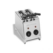 Tostapane classico in acciaio inox con 2 pinze per sandwich inox extra grandi milantoast