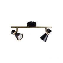 Kanlux - Plafonnier Saillie Max 2x10W PAR16 GU10 IP20 Ø65mm 365mm Noir-Or