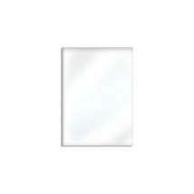 Miley - specchio bagno con telaio rettangolare reversibile, dimensioni 90 x 80 cm