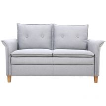 2-Sitzer-Sofa aus hellgrauem Stoff cliff