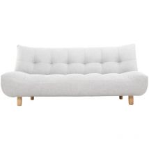 Design-Schlafsofa skandinavisch Hellgrau und Eiche yumi