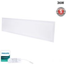 Pannello led Backlight da incasso 120x30cm 36W -135lm/W - UGR22 - - Bianco Caldo