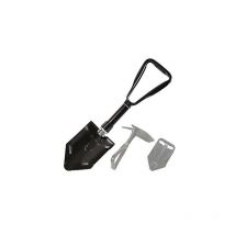 Orchidée - Military folding camping shovel, high carbon steel entrenchment tool with tri-fold handle